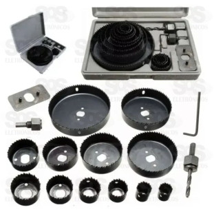 Jogo De Serra Copos 16 Peças Luatek LWJ-2207