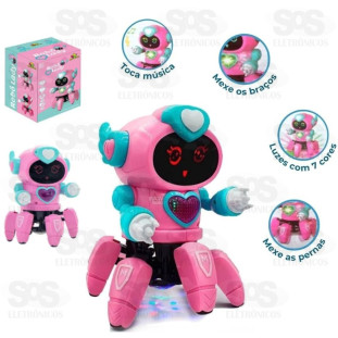 Robô Bibi Dançarino Com Luz e Sons Toy King TK-AB2484