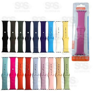 Pulseira De Silicone Smartwatch 42/44/46/49mm Basik WU-270