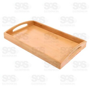 Bandeja Retangular Bambu 35x24CM TOP1426