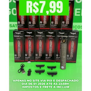 Máquina De Aparar Cabelo Recarregável Dragão BR-8001