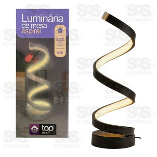 Luminária LED de Mesa Espiral Top Útil TOP2219