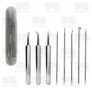 Kit Limpeza de Pele 8 Peças Inox TOP2277