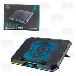 Base 4 Cooler Para Notebook Com LED Aitek Delta B3142
