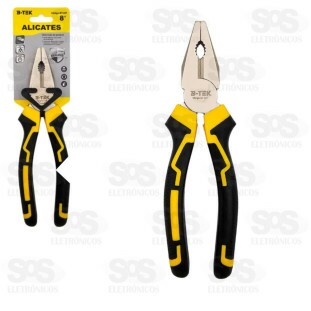 Alicate Universal 8 Polegadas Cabo Emborrachado B-tek BM-337