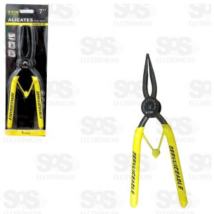 Alicate Para Anéis Externo Reto 7 Polegadas B-tek BT391