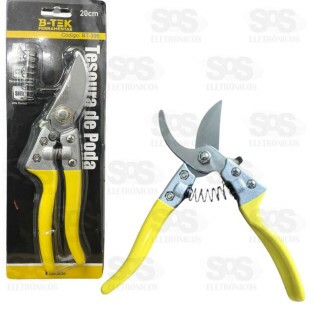 Tesoura De Poda 20cm Ergonômica Com Mola B-Tek BT-396