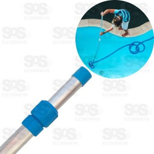 Cabo Telescópico Regulável Em Alumínio 03 Metros Para Limpeza De Piscina 001.2082-1