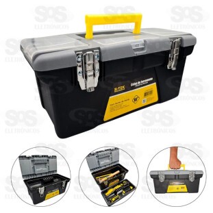 Caixa de Ferramentas 16" Pol Organizadora Resistente B-Tek BT-402