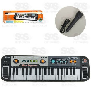 Teclado Infantil 37 Teclas Com Microfone Toy King TK-AB4545