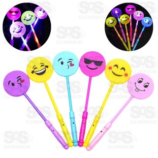 Varinha Emoji Com Luz LED Unitário Toy King TK-AB4971