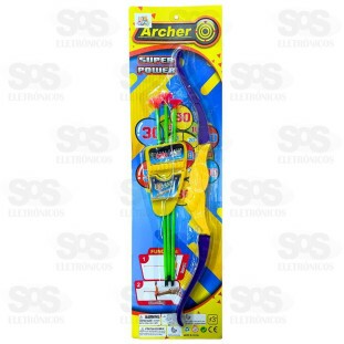 Arco e Flecha Infantil Super Power Toy King TK-AB5072