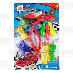 Pista Lança Carrinhos Looping Toy King TK-AB5157