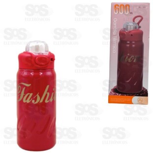 Garrafa Térmica Fashion 600ml Cores Variadas WU-565