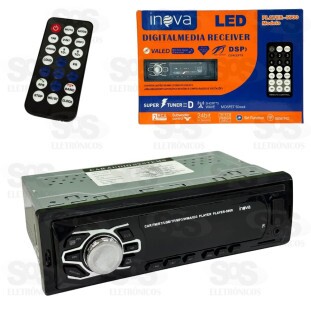 Som Automotivo Bluetooth/FM/USB/P2 Inova PLAYER-5900/5901