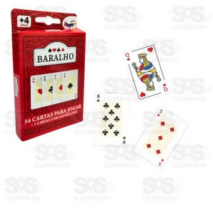Baralho 54 Cartas Mini Toys 6339