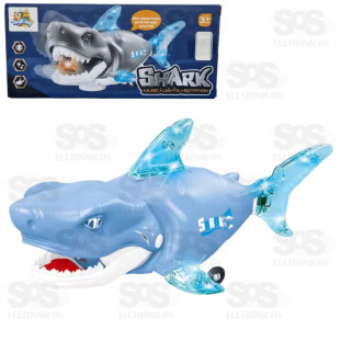 Tubarão Coleção Bate e Volta Ccom Música e Luz Toy King TK-AB6339