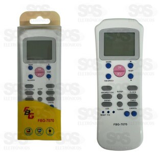Controle Remoto Para Ar Condicionado Carrier FBG-7070