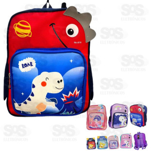Mochila Infantil Escolar Estampas Variadas HX7191