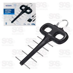 Antena Externa Digital 32Dbi Exbom AN-K8100F