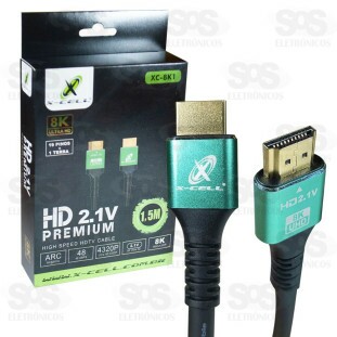 Cabo HDMI 8K 1.5 Metros X-Cell XC-8K1