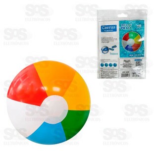 Bola de Praia Colorida 38CM Caerus CRS-2400