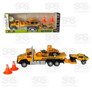 Super Caminhão Com 2 Carrinhos Toy King TK-AB5499