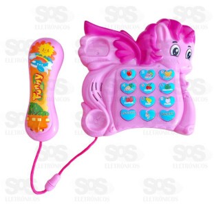Telefone Unicórnio Infantil Luzes e Sons Toy King TK-AB6344