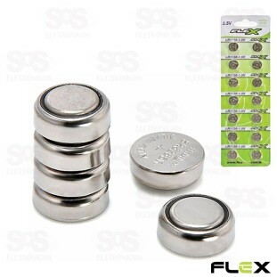 Bateria Botão LR1130/AG10 Cartela Com 14 Unidades Flex