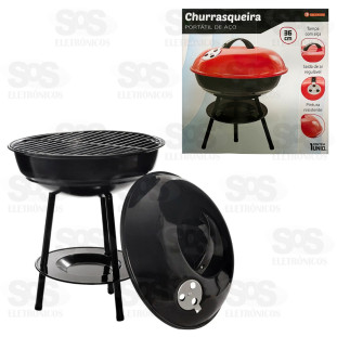 Churrasqueira Portátil de Aço 36CM Hai Brasil AIH1836