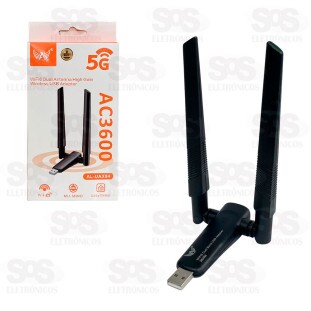 Antena Dupla Wireless USB 5GHz Altomex AL-UAX04