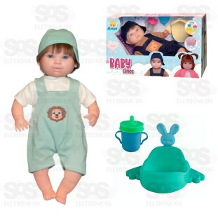 Boneco Baby Faz Xixi em Vinil Anjo 2430