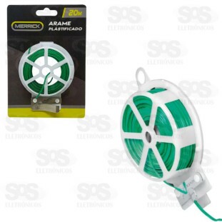 Rolo de Arame Plastificado 20M em Metal Merrick 5108