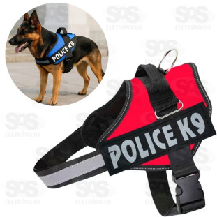 Coleira Peitoral Police K9 para Cães Ajustável XXB-15M