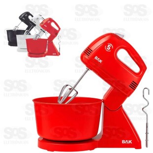 Batedeira Bak 5 Velocidades Dois Batedores 300w 127v Bak BK-BTDL-127