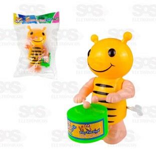 Boneco Baterista À Corda Unitário Toy king