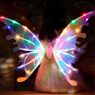 Asas De fada Infantil Com LED e Música Modelos Variados BL-0022