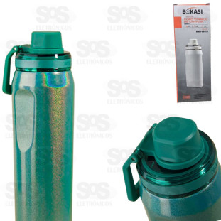 Garrafa Térmica Com 650ml Cores Variadas Com Glitter Bokasi BWB-98121