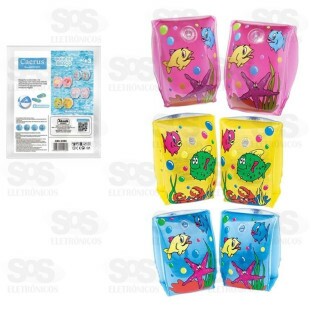 Boia Infantil De Braço Cores e Estampas Variadas Caerus CRS-2393