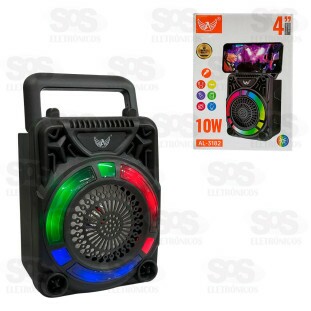 Caixa De Som 10W Com Suporte De Celular Altomex AL-3182