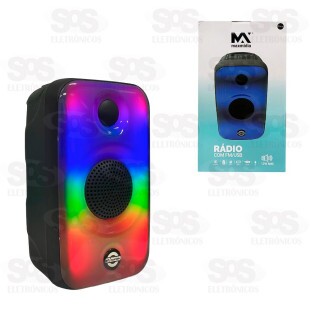 Caixa De Som 12W Iluminação LED Maxmidia MAX-712SP