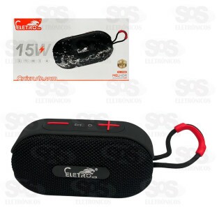 Caixa De Som 15W Resistente à Água Eletromex EL-1082