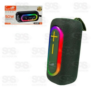 Caixa De Som 50W Com Proteção IPX6 Eletromex EL-1023