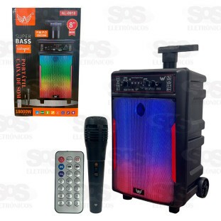 Caixa De Som Super Bass Com Microfone Altomex AL-8910