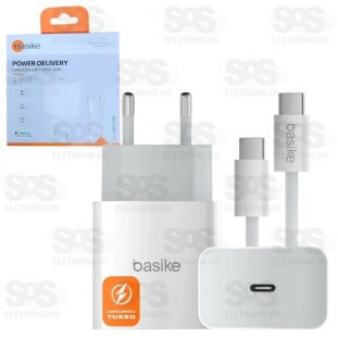 Carregador Com Cabo Type C 30W Basike  BA-CAR111