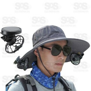 Chapéu De Pescador Com Ventilador Recarregavel Altomex AL-2131