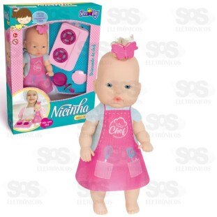 Boneca Nicinha Mini Chef Nova Toys 1164