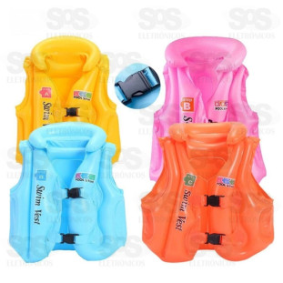 Colete Inflável Infantil G de 33-45Kg B-Max F1773A