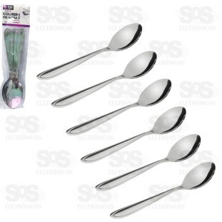 Kit Colher De Mesa 6 Unidades 19cm TOP0756