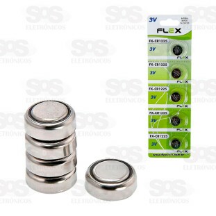 Bateria Botão CR1225 3V 5 Unidades Flex FX-CR1225